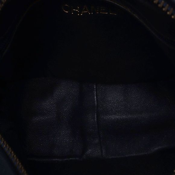 Chanel Matelasse Fringed Bijou Chain Shoulder Lambskin Navy Bag - Picture 8 of 9